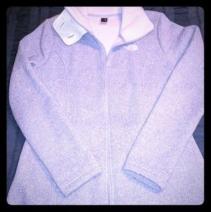 Gray North Face Long Women's Fleece